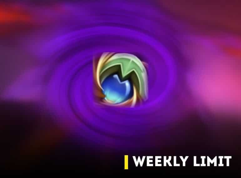 Shadoflame Crest - New Currency Weekly Limit