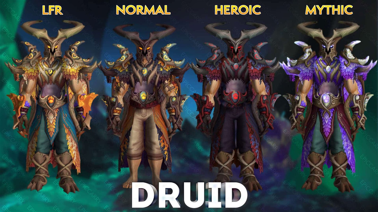 Aberrus, The Shadowed Crucible Tier Druid Set