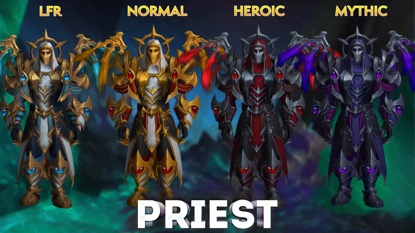 Aberrus, The Shadowed Crucible Tier Priest Set