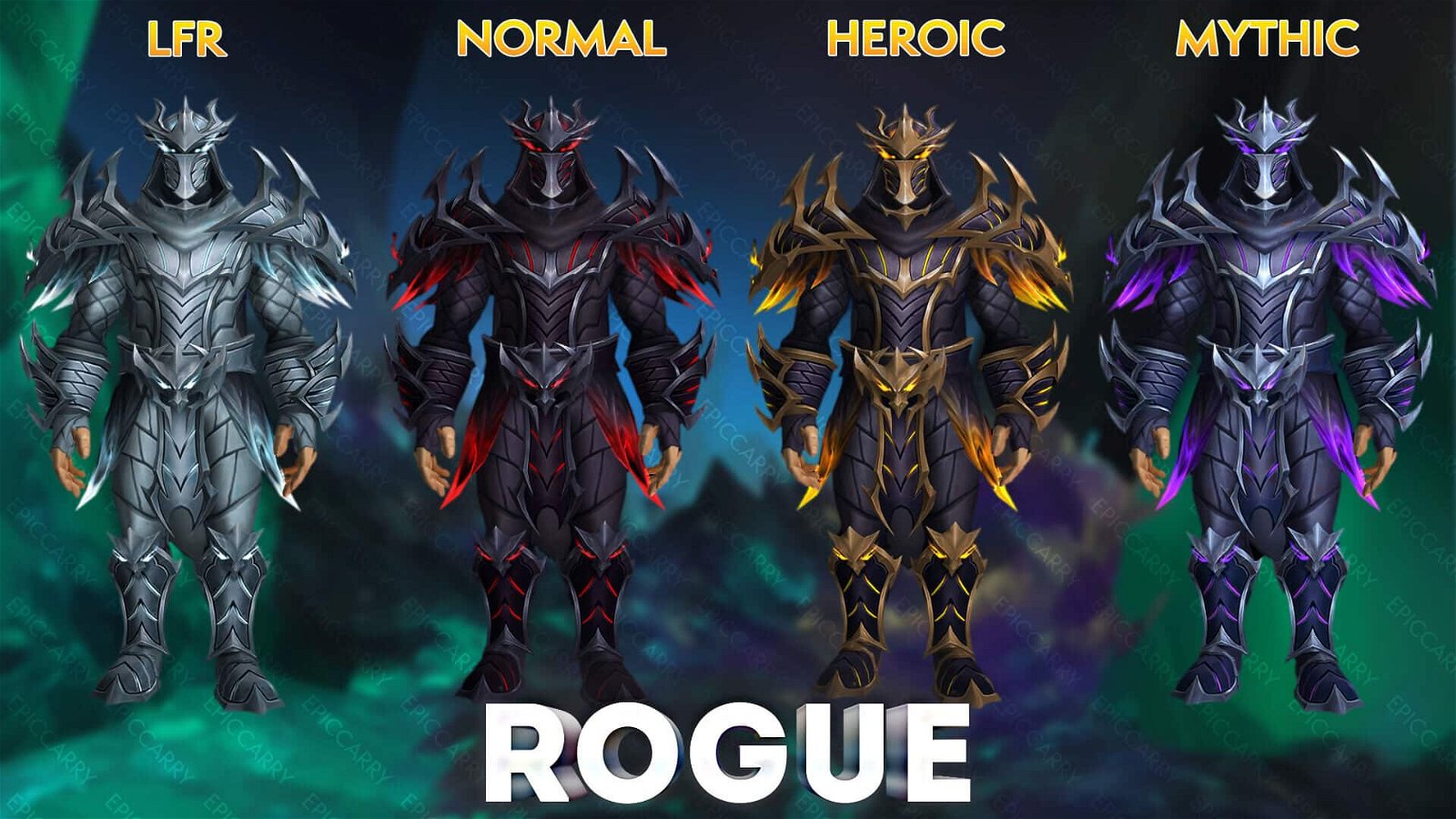 Aberrus, The Shadowed Crucible Tier Rogue Set