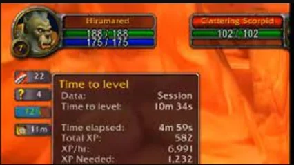 Addon สำหรับการปรับระดับอย่างรวดเร็วใน World of Warcraft Classic Hardcore Hardcore และ Realm