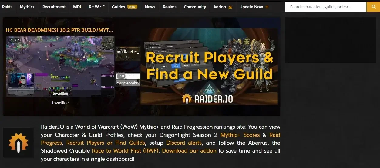 Mythic + Leaderboard? - Dungeons, Raids and Scenarios - World of